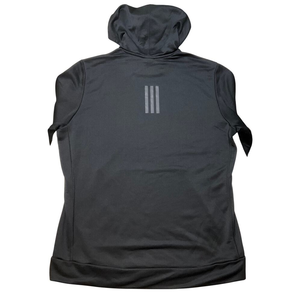 Adidas Men Hoodie size XL Black Long Sleeve Kangaroo Pouch Active Pullover - Picture 9 of 9